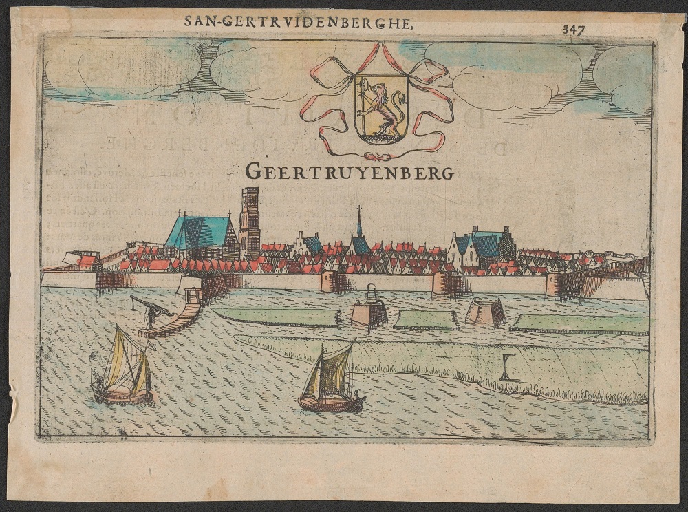 Zicht op Geertruidenberg vanuit het Noordoosten 1613. Collectie Regionaal Archief Tilburg.