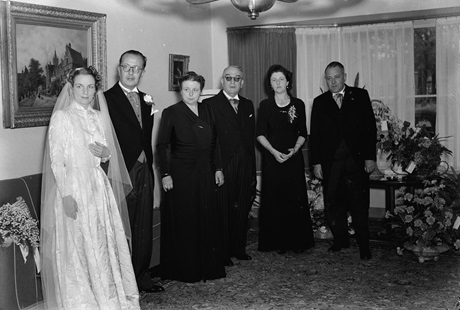 Receptie t.g.v. het huwelijk van J.M. Peijnenborg-Vos